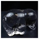 Glass Elephant Figurine
