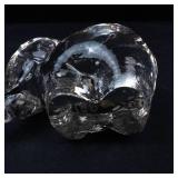 Glass Elephant Figurine