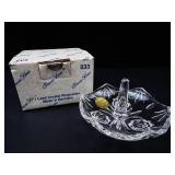 Princess House American Rose Lead Crystal Ring Holder - Made in Germany