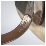 Sterling Silver Hammered Open Shank Ring - Size 8.5-9.5