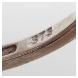 STS Sterling Silver Ring with Watermelon Tourmaline - Oval Gemstone, Size Nine