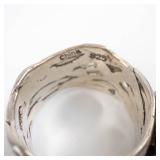 Pearl Sterling Silver Ring - Size 9.75