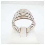 Sterling Silver Multi-Band Ring - Size 10.75
