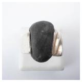 MB-63 Mexican Sterling Silver Statement Ring - Size 10.75