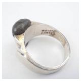 MB-63 Mexican Sterling Silver Statement Ring - Size 10.75