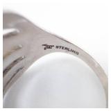 Vintage Sterling Silver Ring - Five-Bar Openwork Top, Size 7.25