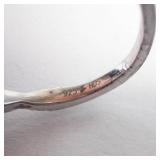 REEDS Sterling Silver Halo Ring - 1/4 CTW Pear Diamond Promise Ring, Size 7