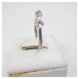 Sterling Silver 3 Stone CZ Ring - Size 7