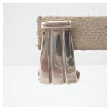James Avery Sterling Silver Omega Back Earrings - Vintage Art Deco Scroll Style (Pair)
