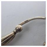 Sterling Silver Dolphin Dangle Earrings - 925 Stamp, Hinged Bar Pair