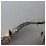 JCM Sterling Silver Twist Hoop Earrings - Large Pair
