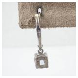 Sterling Silver Aquamarine & Teardrop Drop Earrings - 925