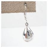 Sterling Silver Aquamarine & Teardrop Drop Earrings - 925