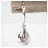 Sterling Silver Aquamarine & Teardrop Drop Earrings - 925
