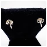 Sterling Silver Greek Key Dangle Earrings 925 - Geometric Openwork