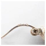 Sterling Silver Rope Hoop Earrings - Twisted Wire Hoops