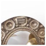 Vintage 835 Silver Solje Brooch Norway with Gold Discs