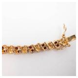 Ross-Simons Ruby Vermeil Bracelet - 18.3g, 7.5in