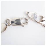BY Hallmarked Sterling Silver Chain Bracelet with Lobster Clasp