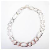IBB International Bullion Brokers Sterling Silver Link Bracelet 925 Hallmarked - Thick Flat Oval Links