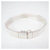 GORGEOUS Sterling Silver 10mm Wide Bracelet - 7.75-Inch