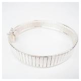 GORGEOUS Sterling Silver 10mm Wide Bracelet - 7.75-Inch