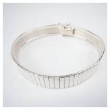 GORGEOUS Sterling Silver 10mm Wide Bracelet - 7.75-Inch