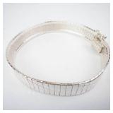 GORGEOUS Sterling Silver 10mm Wide Bracelet - 7.75-Inch