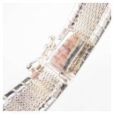 GORGEOUS Sterling Silver 10mm Wide Bracelet - 7.75-Inch