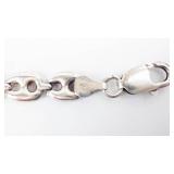 IBB Sterling Silver 925 Bracelet - Lobster Clasp Open-Link Chain 7.5"