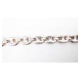IBB Sterling Silver 925 Bracelet - Lobster Clasp Open-Link Chain 7.5"