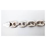 IBB Sterling Silver 925 Bracelet - Lobster Clasp Open-Link Chain 7.5"