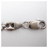 IBB Sterling Silver 925 Bracelet - Lobster Clasp Open-Link Chain 7.5"