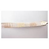 Italy 925 Sterling Silver Weave Bracelet - Tri-Tone Center Panel, Lobster Clasp. 7"
