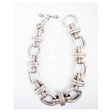 Funky Link Sterling Silver Bracelet - 8-Inch, 40grams!