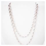 Sterling Silver Twisted Rope Chain Necklace 29-Inch