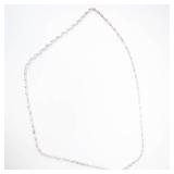 Sterling Silver Twisted Rope Chain Necklace 29-Inch