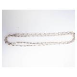 Sterling Silver Twisted Rope Chain Necklace 29-Inch