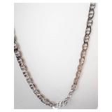 Sterling Silver Mariner Link Chain Necklace for Men - 20-Inch, 21g