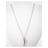 The Walking Dead Pendant Necklace - Silver-Tone Chain with Dual Charms
