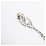 Black & Green Onyx Sterling Silver Necklace - 18-Inch Chain