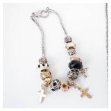 Assorted Beaded Necklaces & Charm Bracelet (Lot of 5)