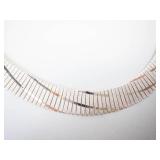 GORGEOUS Milor Sterling Silver Reversible Collar Necklace 16 Inch