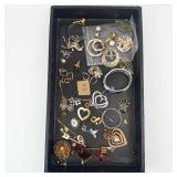 Assorted Vintage Costume Jewelry - Rings, Brooches, Bracelets, Earrings, Necklaces