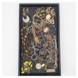 Assorted Costume Jewelry Lot - Cameos, Chains, Beads and Pendants