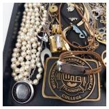 Assorted Costume Jewelry Lot - Pearls, Beads, Chains & Charms