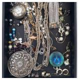 Assorted Costume Jewelry - Necklaces, Bracelets, Earrings & Watches
