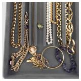 Assorted Gold-Tone Fashion Jewelry - Necklaces, Bracelets & Charms