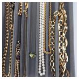 Assorted Gold-Tone Fashion Jewelry - Necklaces, Bracelets & Charms
