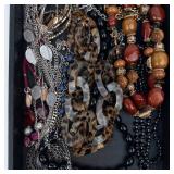 Assorted Costume Jewelry - Beaded Necklaces, Chains & Charms in Box